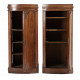 Paire de Cabinets-Piedestaux Neo-classiques en acajou , Danemark, circa 1840