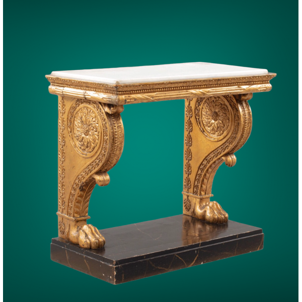 Console Empire Bois doré Suède , 1820