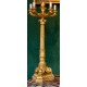 Paire De Candélabres Bronze Doré